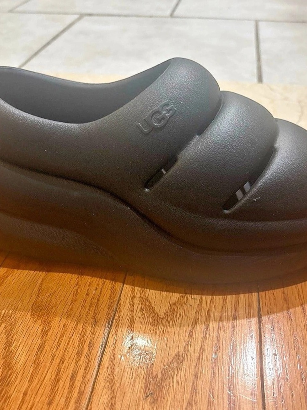 UGG Sport Yeah Clog Black Platform Clogs